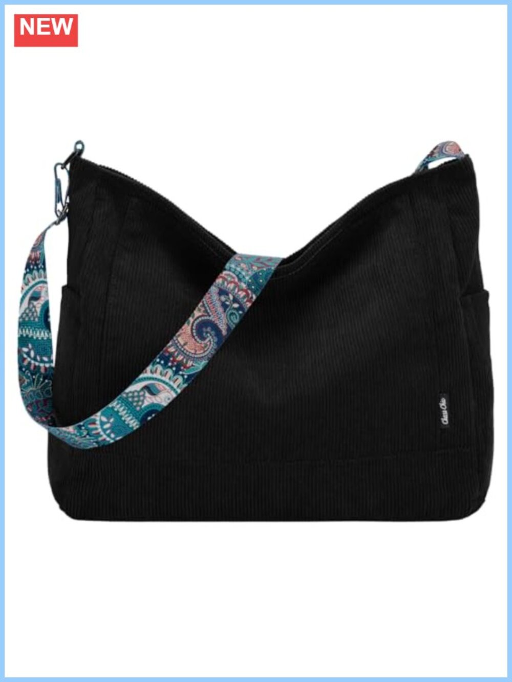 Corduroy Tote Bag Large Convertible Hobo Crossbody Shoulder Handbag for Women